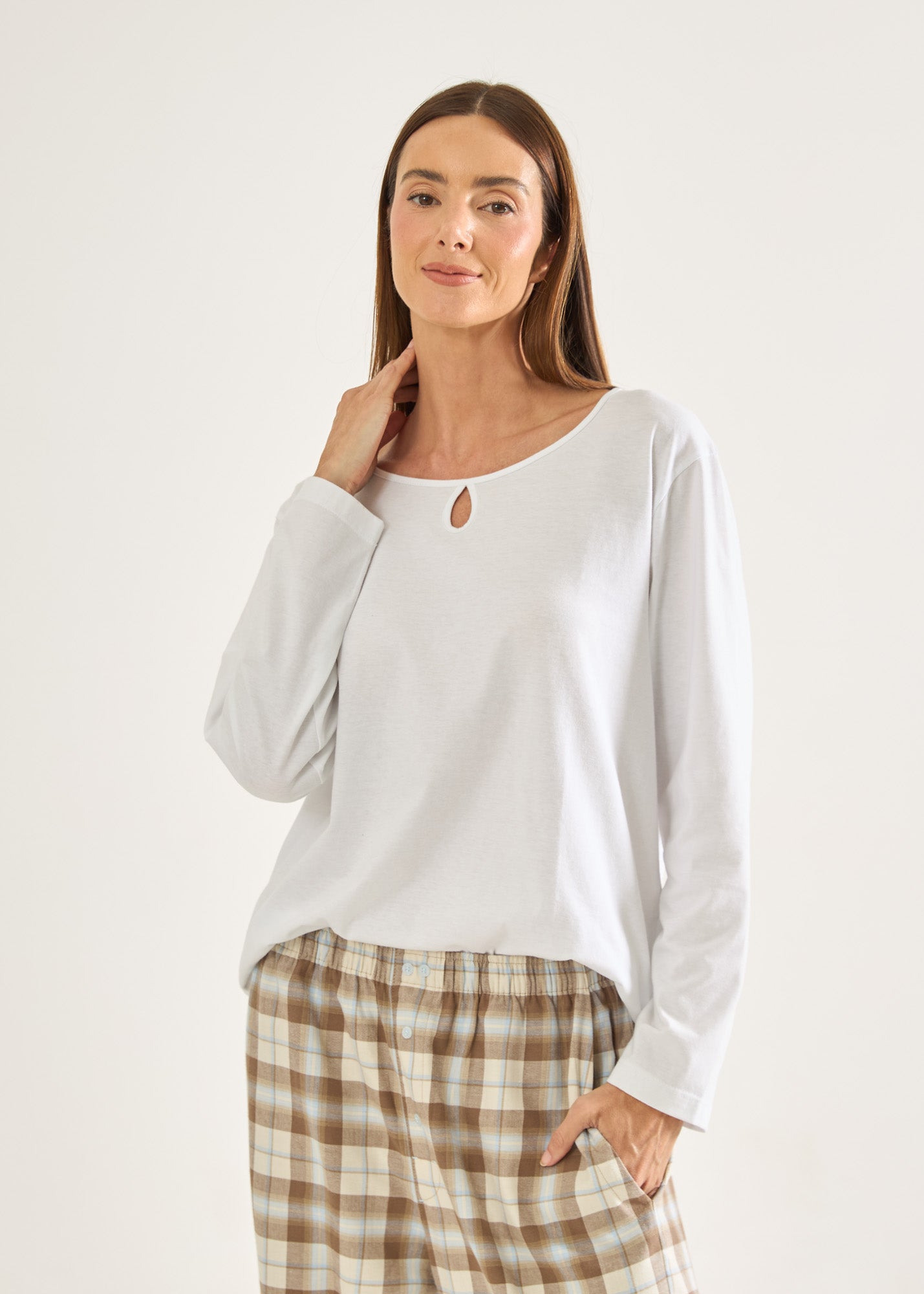 Blusa Mangas Longas Mila Branca