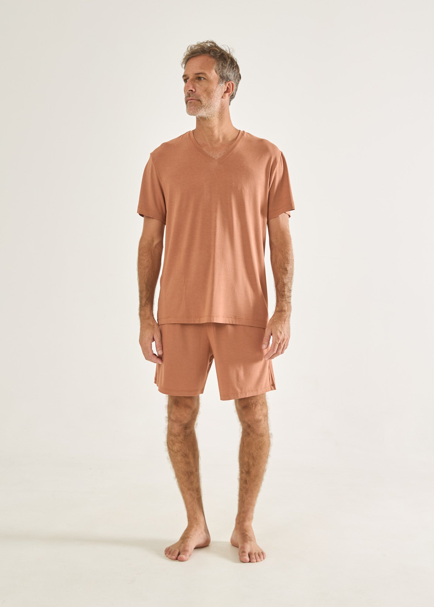 Pijama Masculino Modal Marrom