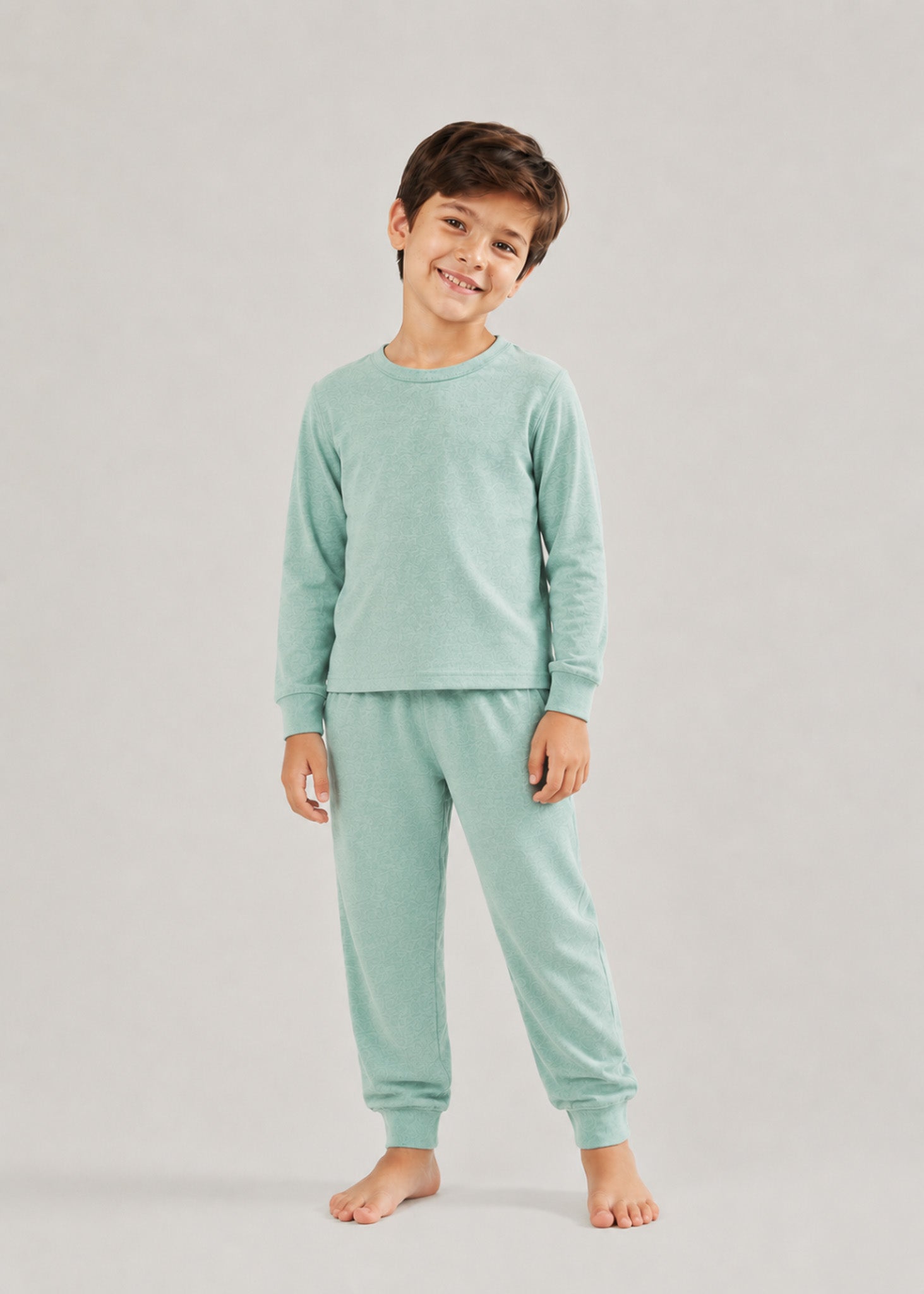 Pijama Infantil Sonho Verde Água